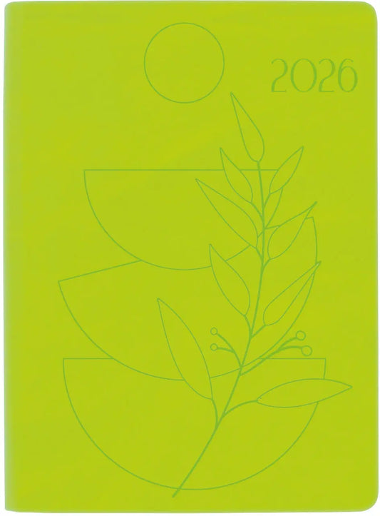 BIELLA Taschenagenda Memento 2026 825715310026U 1W/2S hellgrün ML 10.1x14.2cm Idealshop