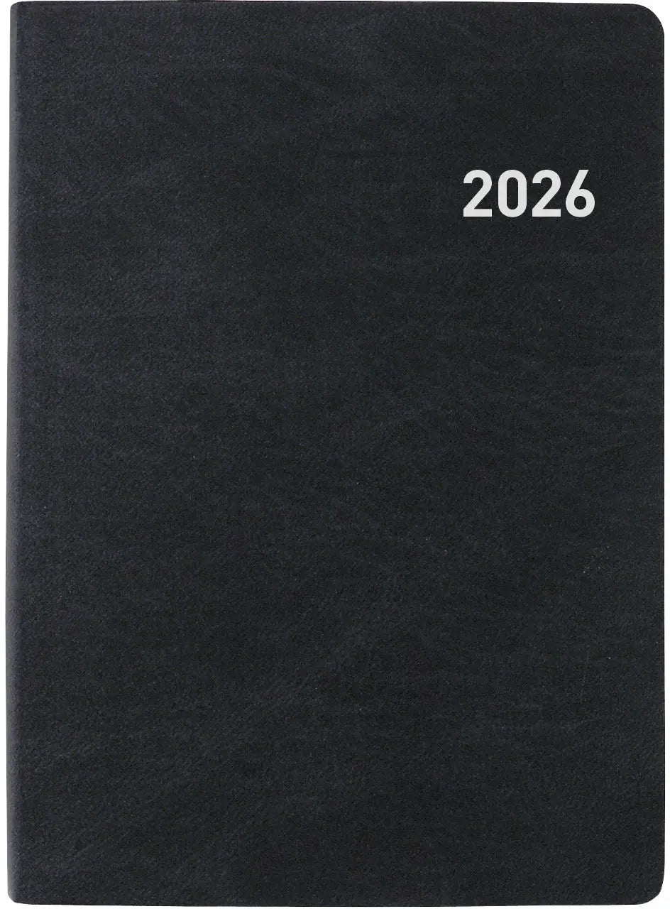 BIELLA Taschenagenda Rex 2026 825301020026U 1W/2S schwarz ML 10.1x14.2cm Idealshop