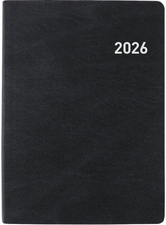 BIELLA Taschenagenda Rex 2026 825301020026U 1W/2S schwarz ML 10.1x14.2cm Idealshop