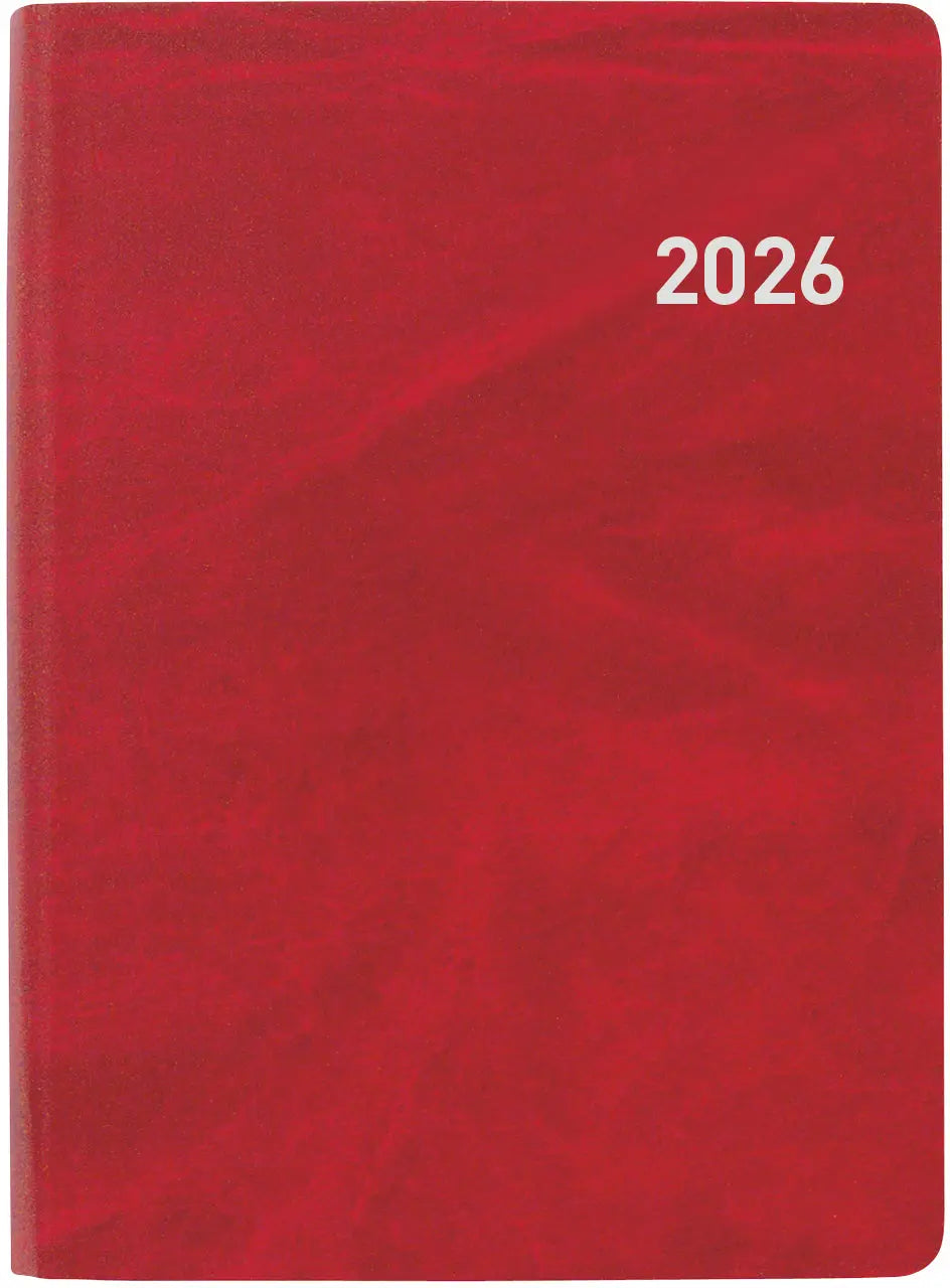 BIELLA Taschenagenda Rex 2026 825301450026U 1W/2S rot ML 10.1x14.2cm Idealshop