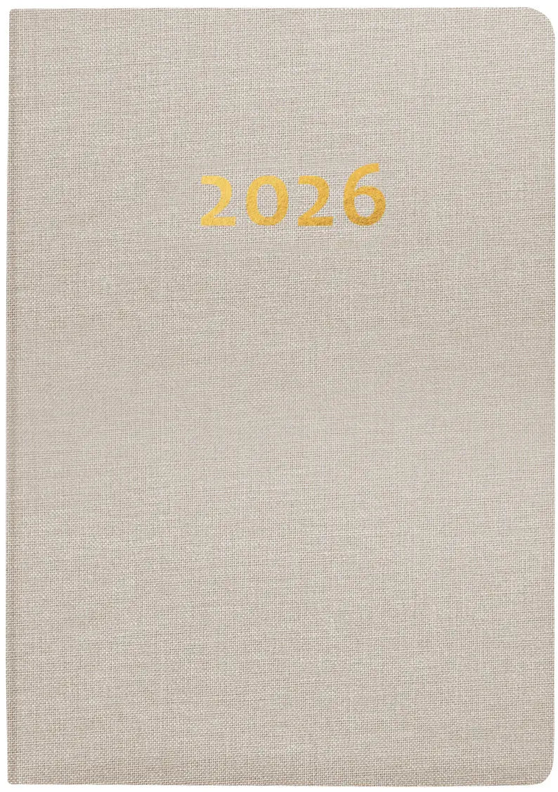 BIELLA Taschenagenda Tell 2026 823201100026U 2T/1S beige ML 8.5x12.5cm Idealshop