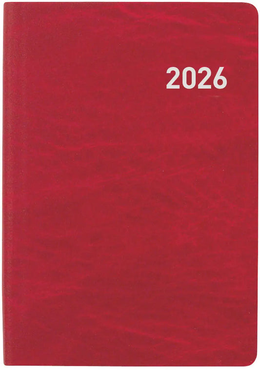 BIELLA Taschenagenda Tell 2026 823201450026U 2T/1S rot ML 8.5x12.5cm Idealshop