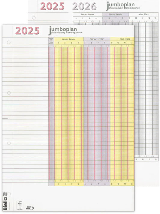 BIELLA    Wandplaner Jumbo 2 Stk.   2025 Idealshop