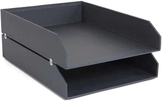 BIGSO BOX OF SWEDEN Briefablage Hakan A4 15753200 dunkelgrau 2 Stück Idealshop