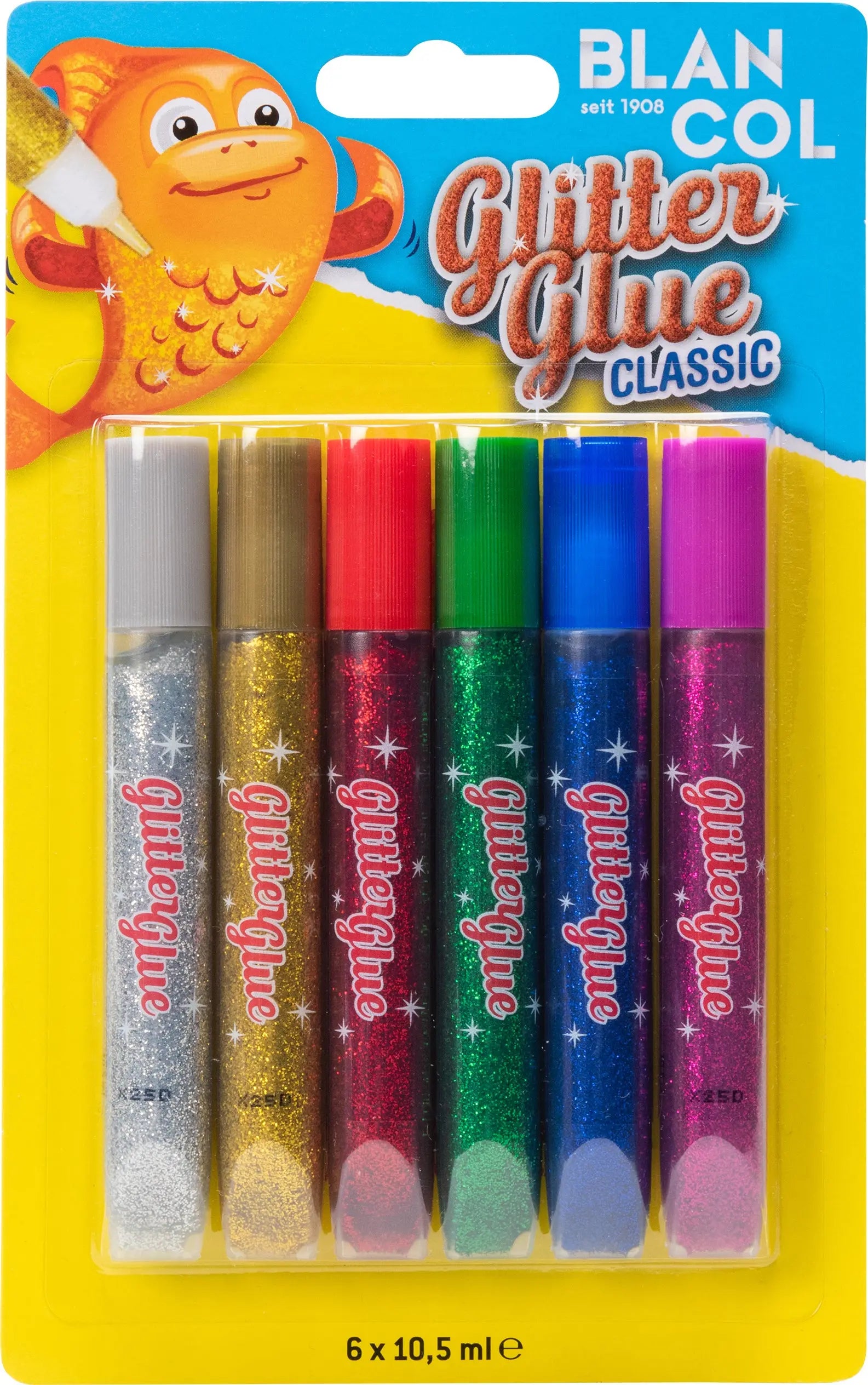 BLANCOL Glitter Glue Pen CLASSIC 32401 6x10.5ml Idealshop