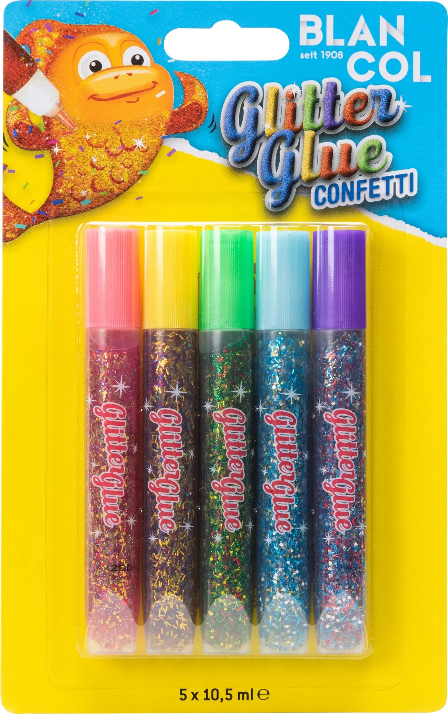 BLANCOL Glitter Glue Pen CONFETTI 32403 5x10,5ml Idealshop