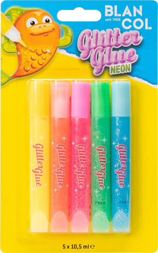 BLANCOL Glitter Glue Pen NEON 32402 5x10,5ml Idealshop