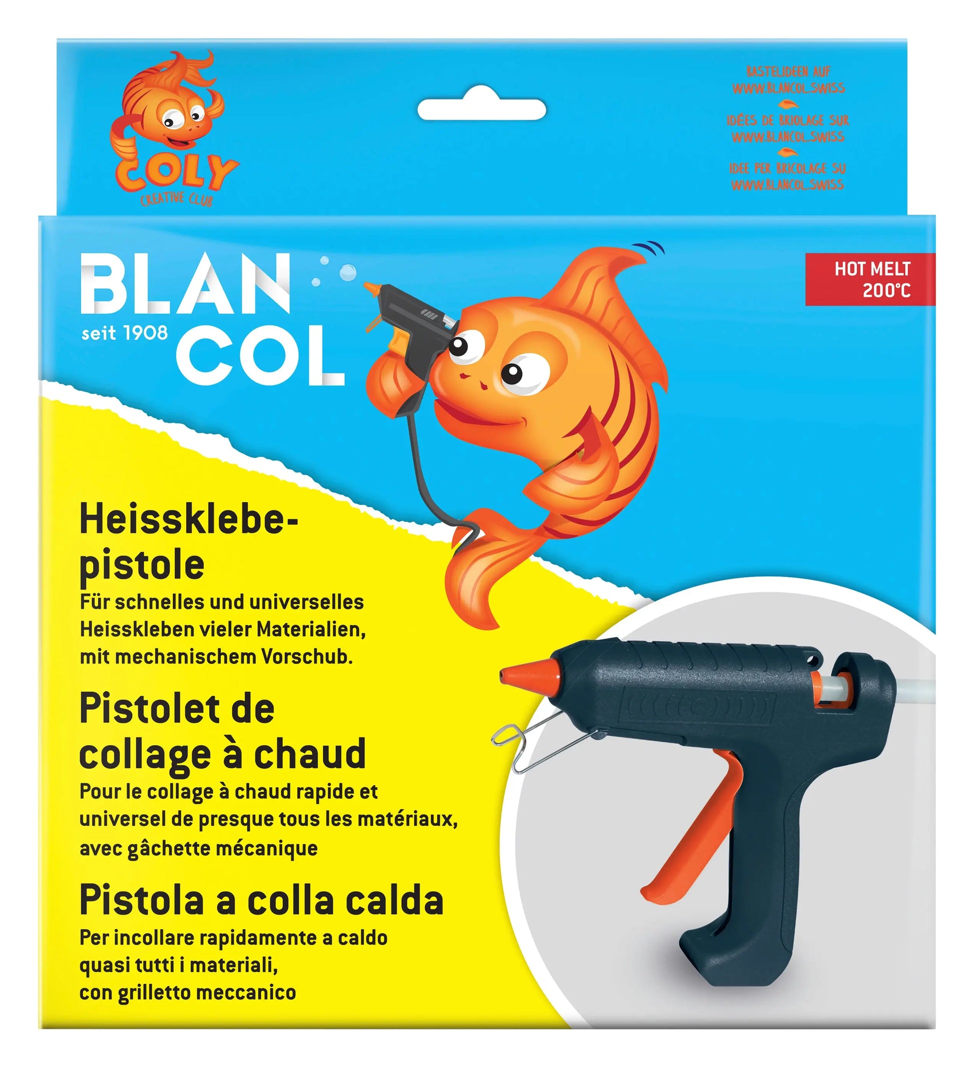 BLANCOL Heissklebepistole 32405 PROFI mit 2 Stick Idealshop