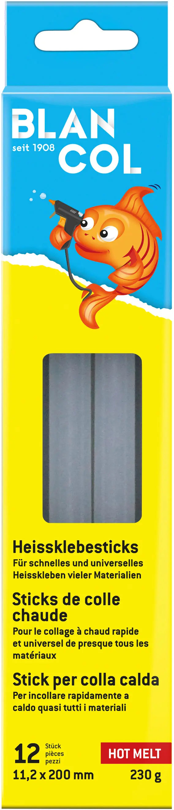 BLANCOL Heissklebesticks 32407 11.2x200mm, rund 12 Stück Idealshop