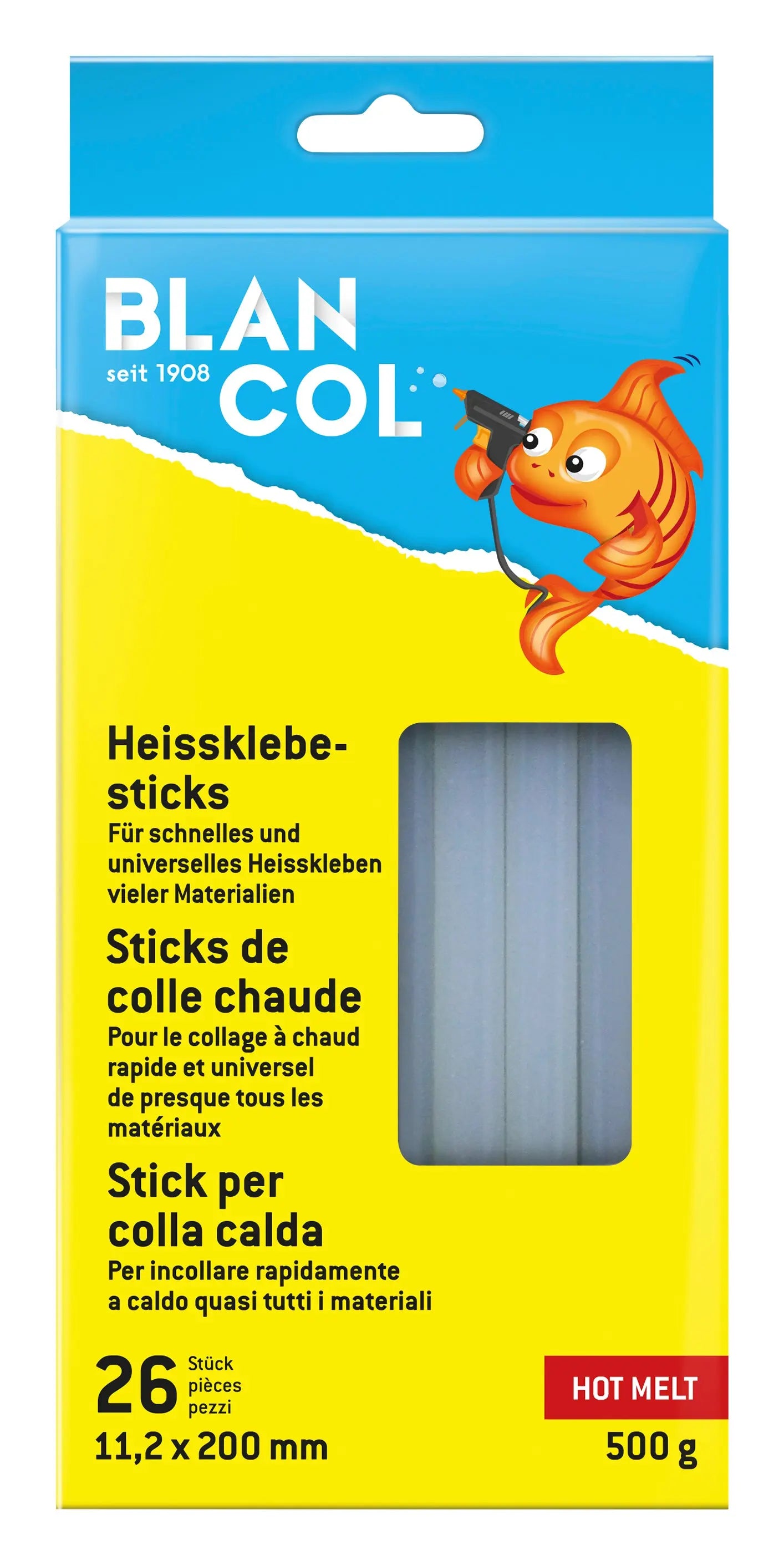 BLANCOL Heissklebesticks 32408 11.2x200mm, rund 26 Stück Idealshop