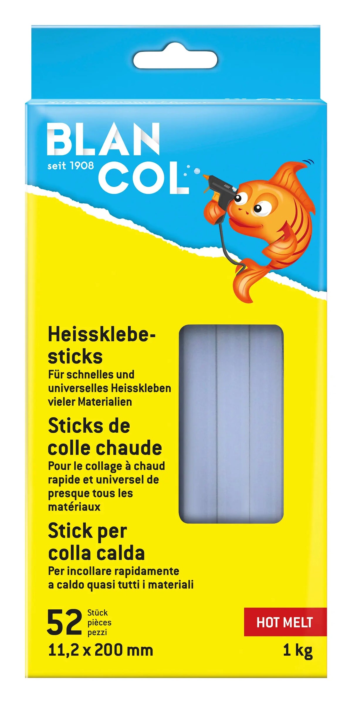 BLANCOL Heissklebesticks 32409 11.2x200mm, rund 52 Stück Idealshop