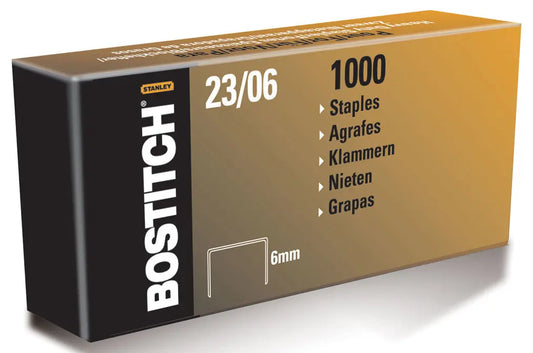 BOSTITCH Heftklammern 23/6 mm 23-06-1M 1000 Stück Idealshop