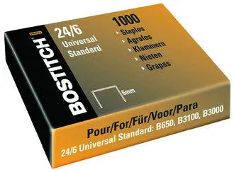 BOSTITCH Heftklammern 24/6 mm 2461MGAL 1000 Stück Idealshop