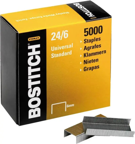 BOSTITCH Heftklammern 24/6 mm 2465MGAL 5000 Stück Idealshop