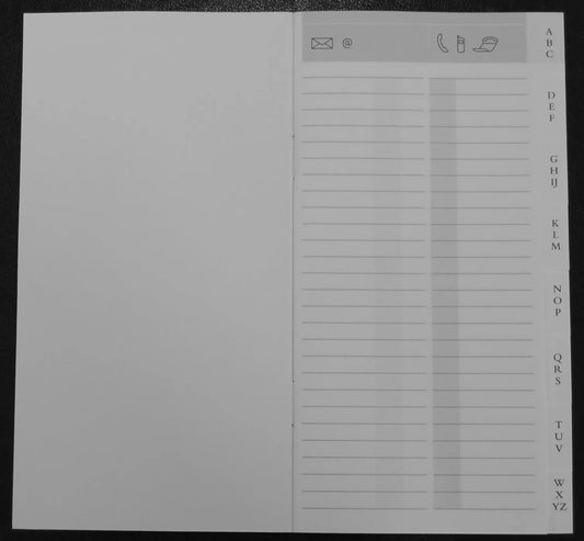 BREPOLS   Adressregister weiss Idealshop
