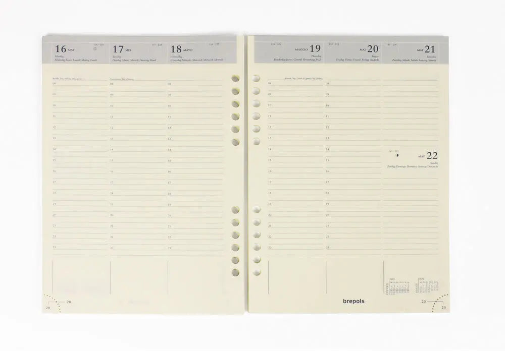 BREPOLS   Agenda Brefax 7 open-ring 2025 Idealshop