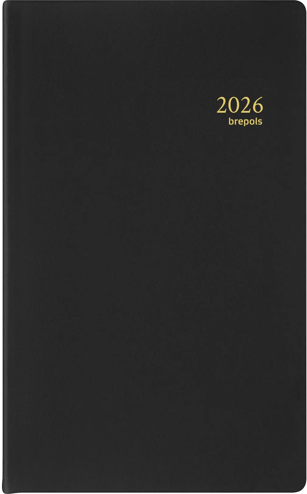 BREPOLS Agenda Breform Seta 2026 0.516.2120 1T/1S schwarz 10x16.5cm Idealshop