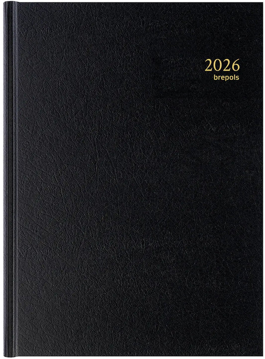 BREPOLS Agenda Bremax 2 Santex 2026 0.002.1345 1T/2S schwarz 21x29cm Idealshop