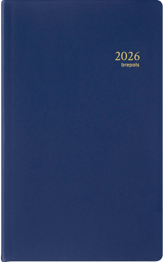 BREPOLS Agenda Building Seta 2026 0.414.2120 1T/1S blau 10x16.5cm Idealshop