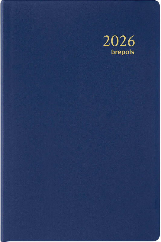 BREPOLS Agenda Delta Seta 2026 0.834.2120 1W/2S blau 8.1x12cm Idealshop