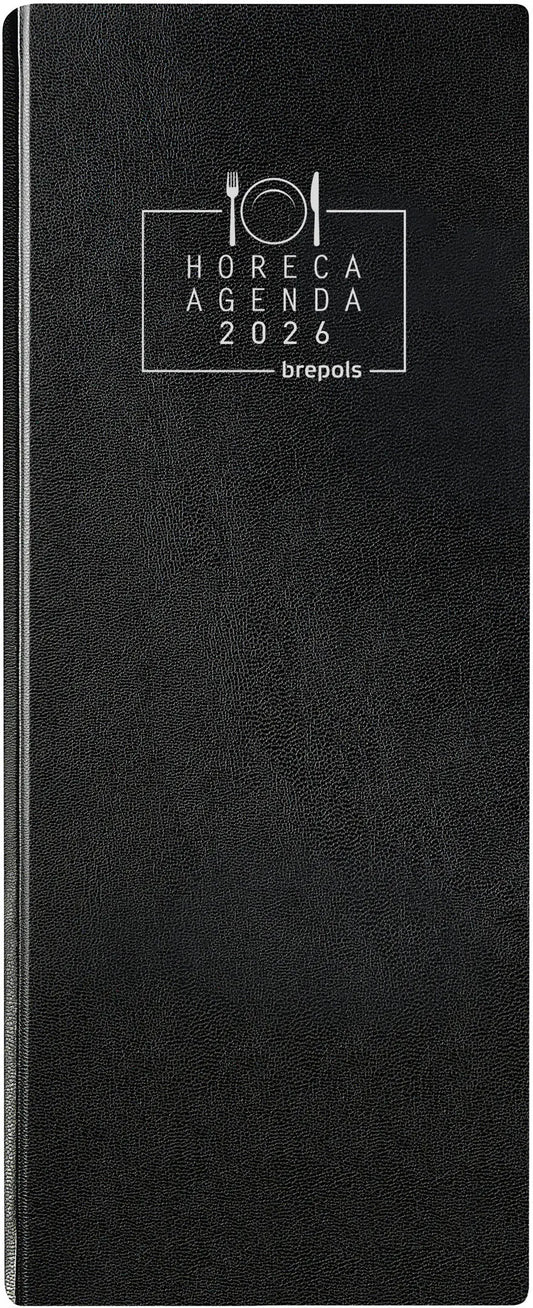 BREPOLS Agenda HORECA Lima 2026 0.104.1255 1T/2S schwarz 14.3x32.5cm Idealshop