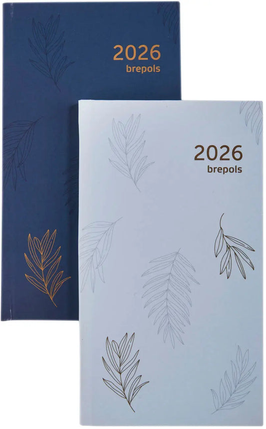 BREPOLS Agenda Interp. Tro.Flower 2026 0.736.0765 1W/2S ass. 8.9x16cm Idealshop