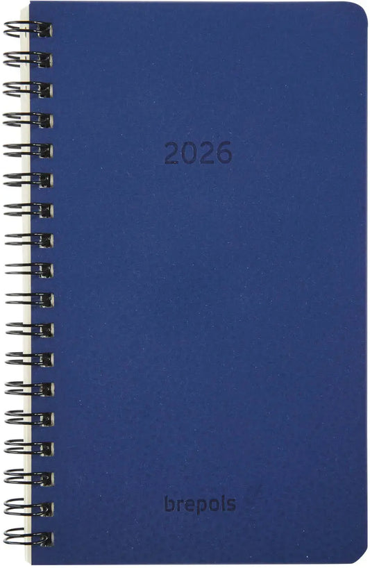 BREPOLS Agenda Interplan Calvi 2026 0.736.6870 1W/2S blau 8.9x16cm Idealshop