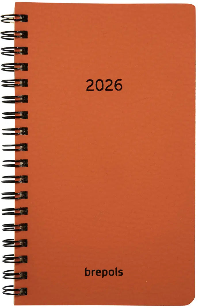 BREPOLS Agenda Interplan Calvi 2026 0.736.6870 1W/2S orange 8.9x16cm Idealshop