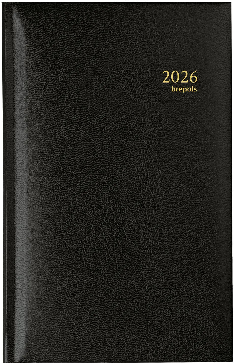 BREPOLS Agenda Interplan Lima Ku. 2026 0.736.1255 1W/2S schwarz 8.9x16cm Idealshop