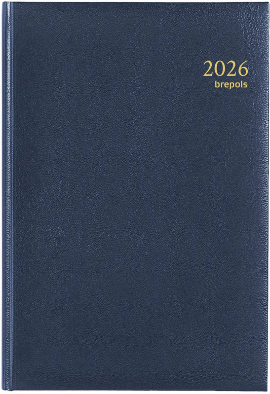 BREPOLS Agenda Minister Lima Ku. 2026 0.218.1256 1T/1S blau 14.8x21cm Idealshop
