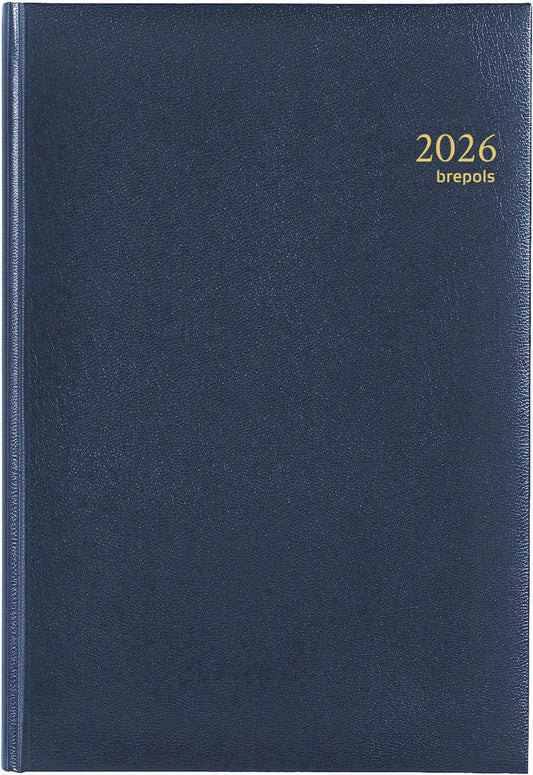 BREPOLS Agenda Omega Lima Kul. 2026 0.030.1256 1W/2S blau 21x29cm Idealshop