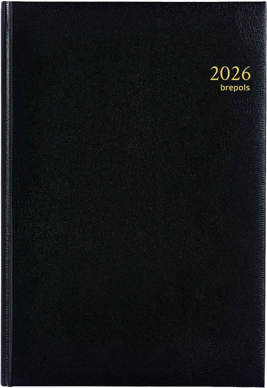BREPOLS Agenda Omega Lima Kul. 2026 0.030.1256 1W/2S schwarz 21x29cm Idealshop