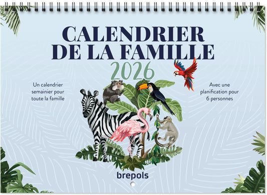 BREPOLS Kalender Familie 2026 1.866.9900 1W/2S grün 31x22cm Idealshop