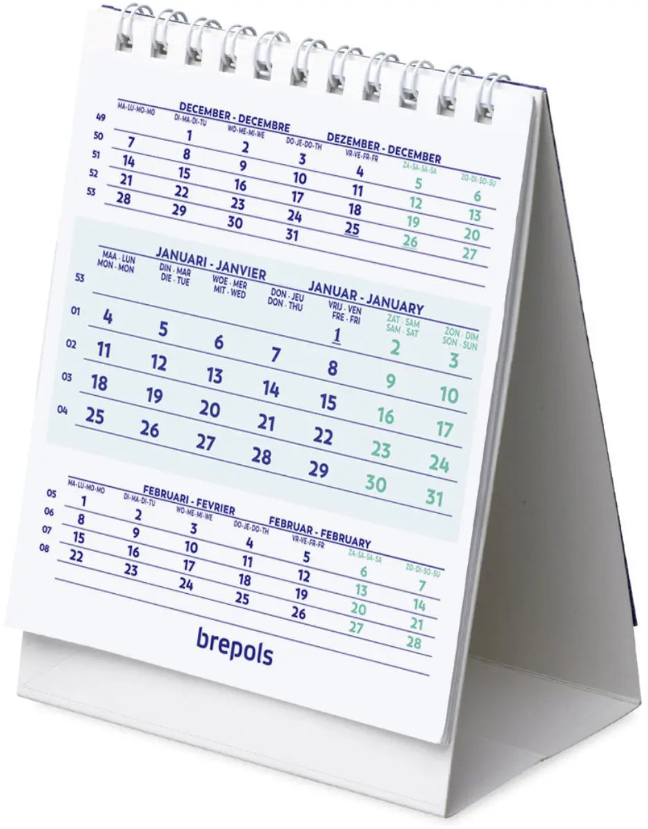 BREPOLS   Tischkalender hoch        2025 Idealshop
