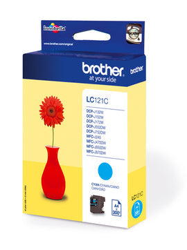 BROTHER Tintenpatrone cyan LC-121C DCP-J132 300 Seiten Idealshop