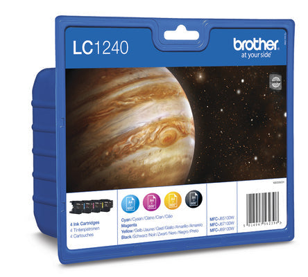 BROTHER Valuepack Tinte CMYBK LC-1240VALBP MFC-J6510DW 600 Seiten Idealshop