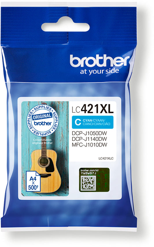 BROTHER Tintenpatrone HY cyan LC-421XLC DCP-J1050 500 Seiten Idealshop
