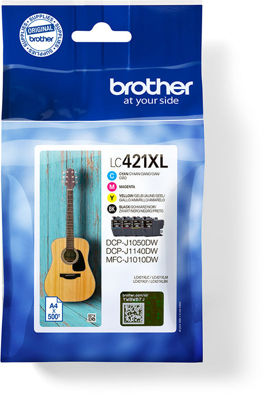 BROTHER Valuepack Tinte CMYBK LC-421XLVAL DCP-J1050 500 Seiten Idealshop