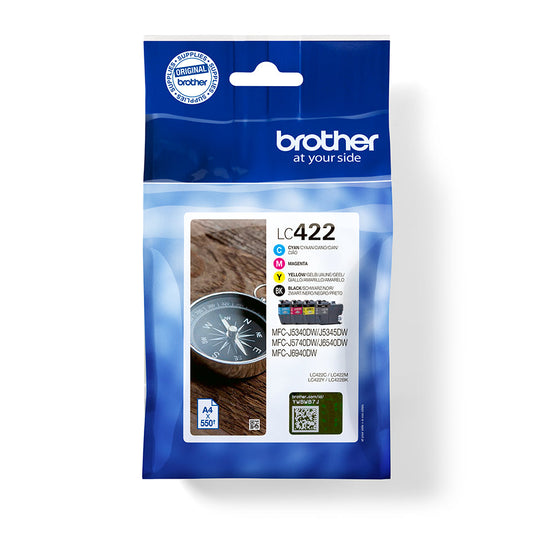 BROTHER Valuepack Tinte CMYBK LC-422VAL MFC-J5340 550 Seiten Idealshop