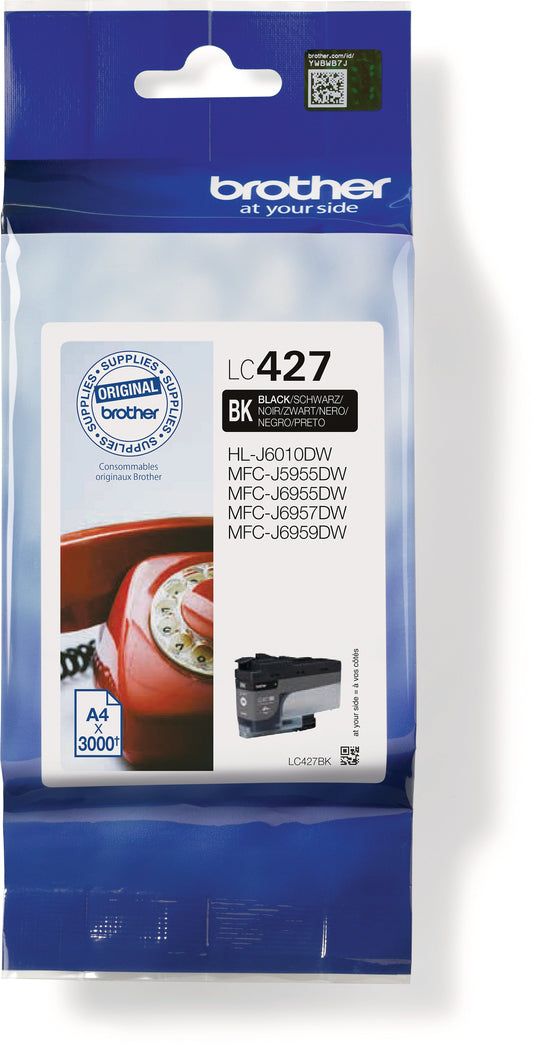 BROTHER Tintenpatrone schwarz LC-427BK MFC-J5955 3000 Seiten Idealshop