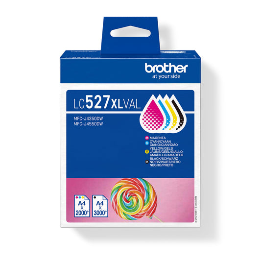 BROTHER Valuepack Tinte CMYBK LC-527XLVAL MFC-J4350DW 2000/3000 Seiten Idealshop