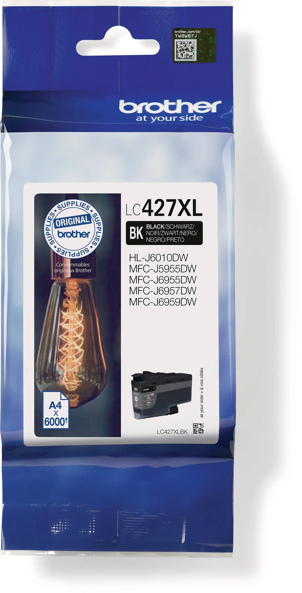 BROTHER Tintenpatrone HY schwarz LC-427XLBK MFC-J5955 6000 Seiten Idealshop
