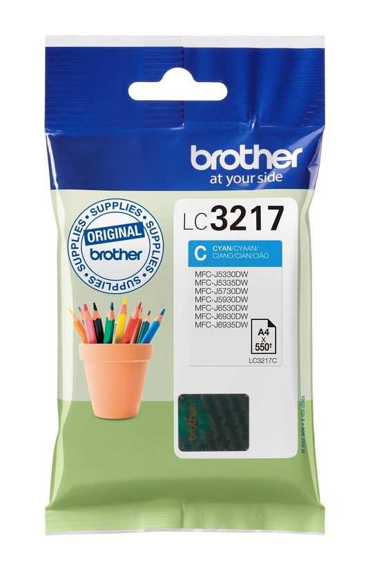 BROTHER Tintenpatrone cyan LC-3217C MFC-J6530DW 550 Seiten Idealshop
