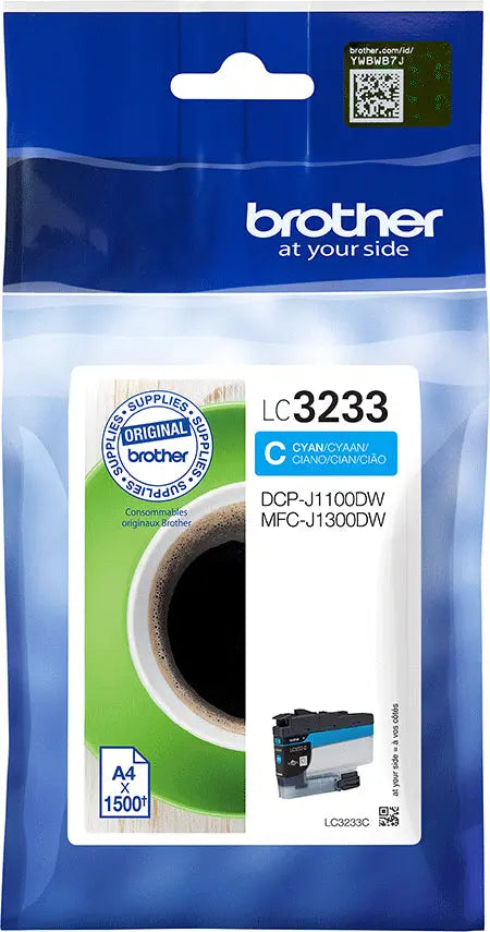 BROTHER Tintenpatrone cyan LC-3233C DCP-J1100DW 1500 Seiten Idealshop