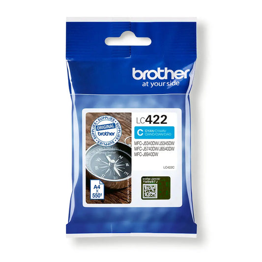 BROTHER Tintenpatrone cyan LC-422C MFC-J5340 550 Seiten Idealshop