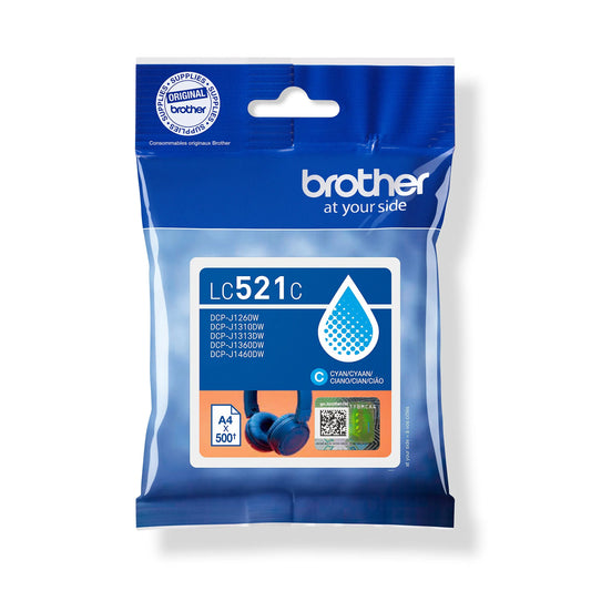 BROTHER Tintenpatrone cyan LC-521C DCP-J1360DW 500 Seiten Idealshop