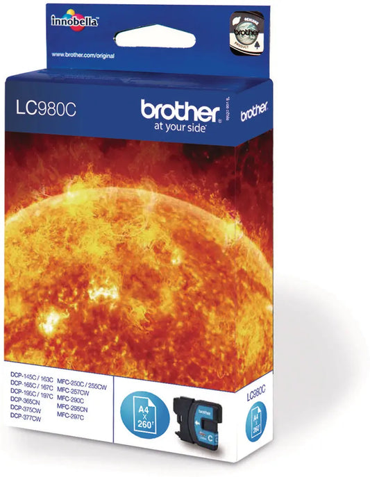 BROTHER Tintenpatrone cyan LC-980C DCP-165C 260 Seiten Idealshop