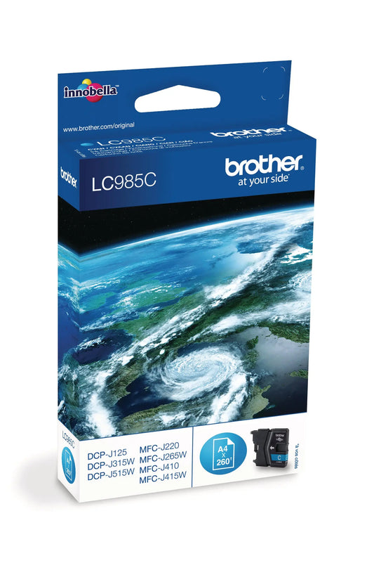 BROTHER Tintenpatrone cyan LC-985C DCP-J315W 260 Seiten Idealshop