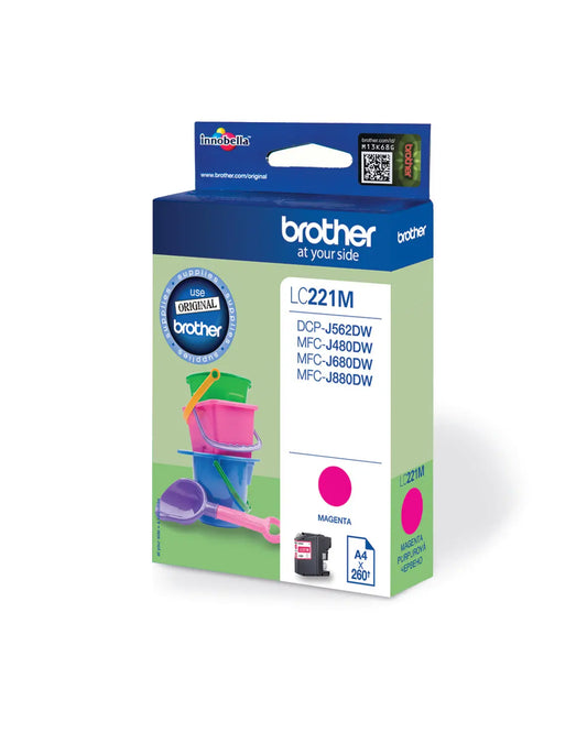 BROTHER Tintenpatrone magenta LC-221M MFC-J480/680/880 260 Seiten Idealshop