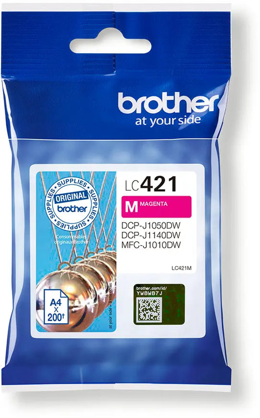 BROTHER Tintenpatrone magenta LC-421M DCP-J1050 200 Seiten Idealshop